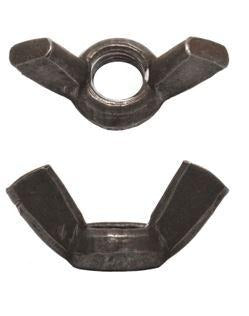 WING NUTS, BSW, DIN 316, Cold Forged Steel, Grade 4.8, Plain, 1/2 in