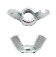 WING NUTS, DIN 315 A, Cold Forged Steel, Grade 4.8, Zinc Plated, M10