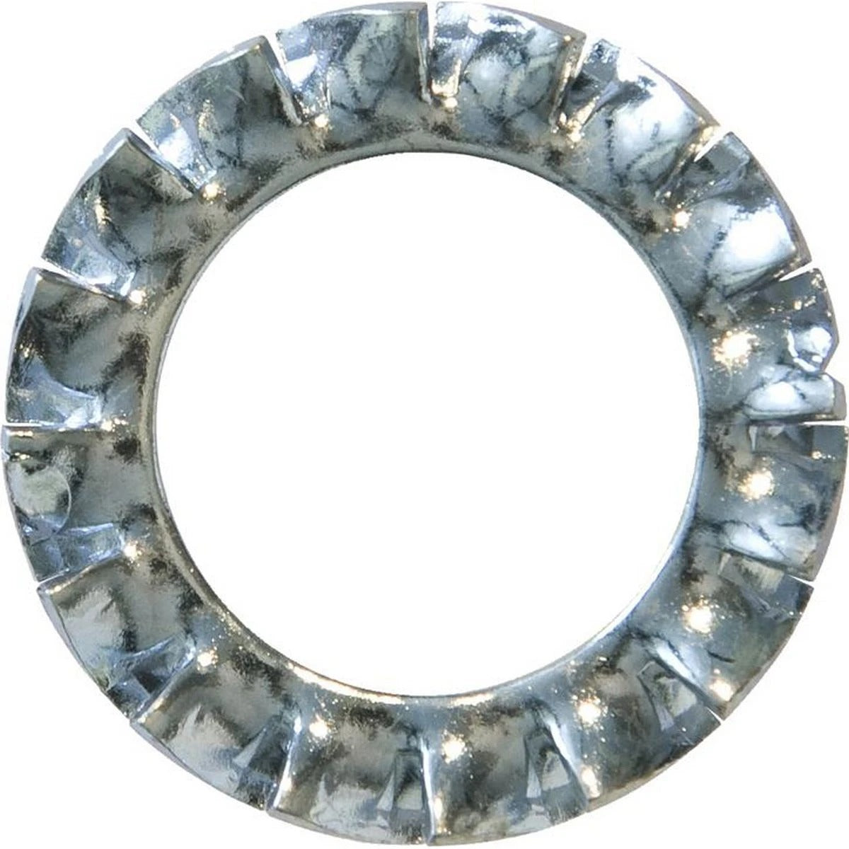 EXTERNAL STAR LOCK WASHERS, SPRING STEEL, Z/P, DIN 6798, M10