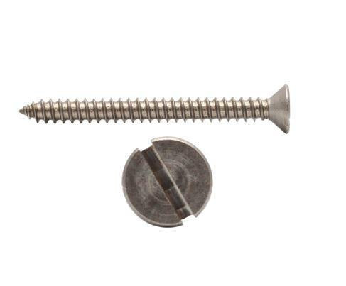 SLOTTED COUNTERSUNK SELF TAPPING SCREWS DIN 7972, STAINLESS STEEL, GRADE 18/8 - (A2) 304, M2.9x13 mm