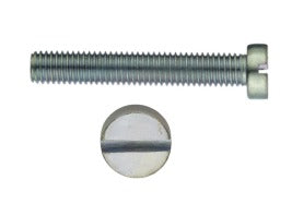 SLOTTED CHEESE HEAD MACHINE SCREWS - DIN 84, STAINLESS STEEL, GRADE 18/8 - (A2) 304, M10x20 mm