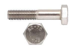 HEXAGON HEAD BOLTS - DIN 931, STAINLESS STEEL, GRADE 18/8/3 - (A4) 316, M10 x 100 mm