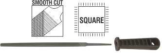 FILE.AFILE SQUARE SMOOTH 200MM SLEEVE