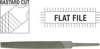 FILE AFILE FLAT 2ND CUT 150MM