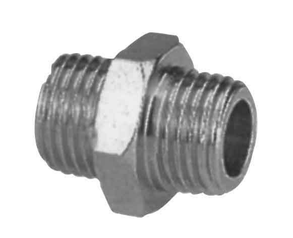 ANI NIPPLE DOUBLE 1/4X1/4``MALE 33/904