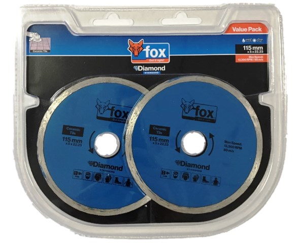 BLADE FOX DIAM CONT 115MM PROMO