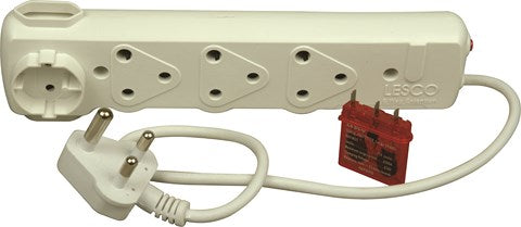 Elec MTS Multiplug 6WAY +cord W/surge