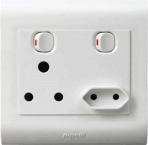 ELEC MTS SOCKET PLASTIC 4X4 2PIN +16AMP