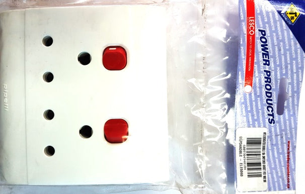 ELEC MTS SOCKET SW DOUB DEDI 16A 100X100