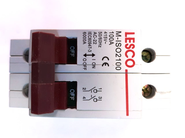 ELEC MTS ISOLATOR MINI D/POLE 100A