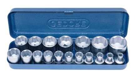 SOCKET GEDORE SET BHX 1/2 D19AK