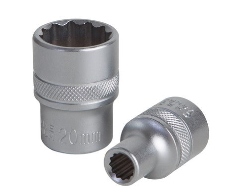 SOCKET BIHEX GROZ 1/2`` DR 25MM CRV