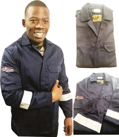 OVERALL F/ACID JACKET NAVY D59 SABS 50