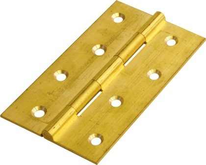 MACKIE HINGE BUTT BR/P L/D 100X60MM 1PR