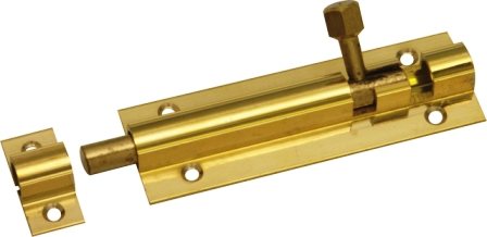 MACKIE BOLT BARREL STR S/BRASS 75MM 1PC