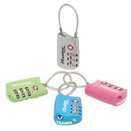 PADLOCK MASTER COMB TSA 30MM CABL 300008