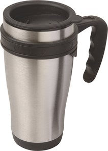 MUG TRAVEL S/S PLASTIC INNER 470ML
