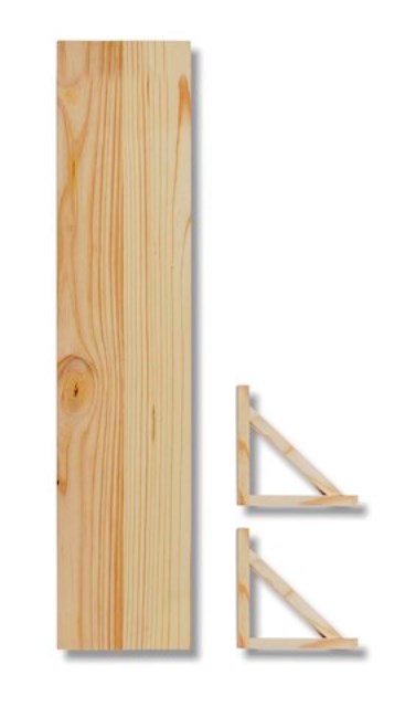 MTS HOME BRACKET & SHELF 900MMX200MM RAW