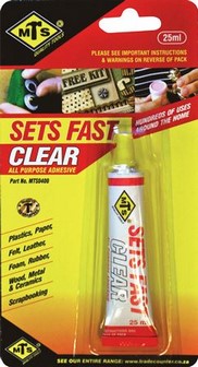 GLUE MTS CLEAR ADHESIVE 25ML (12)