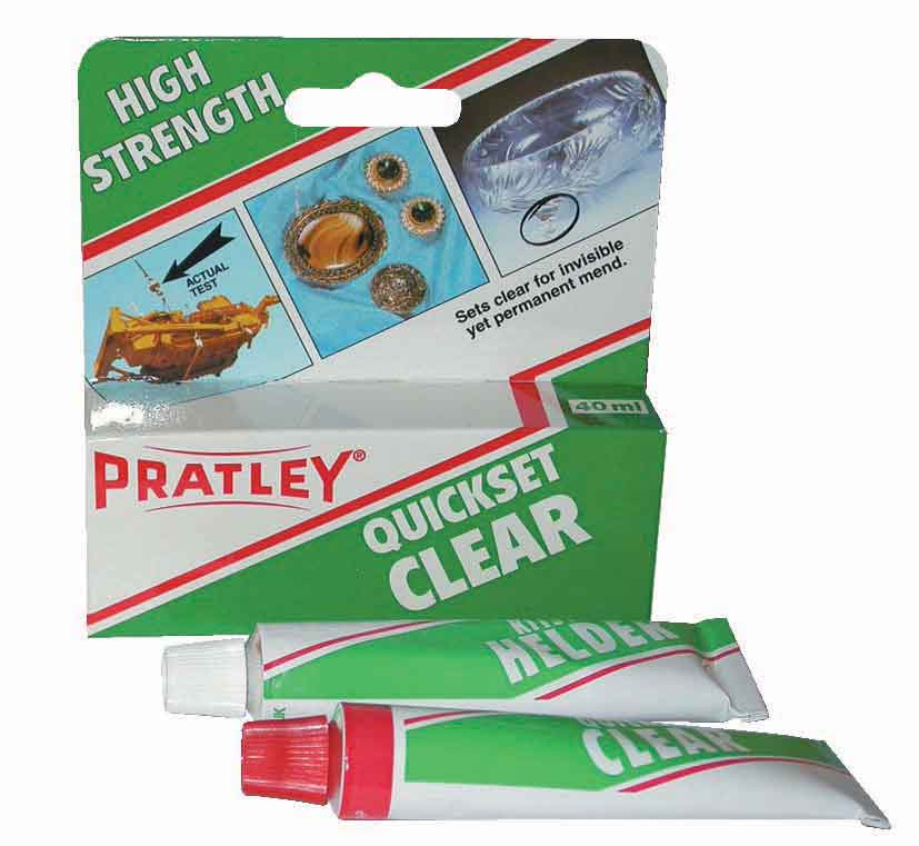 PRATLEY GLUE QUICKSET CLEAR 40ML A