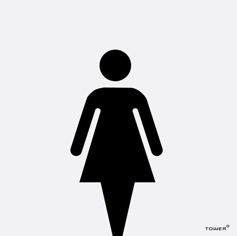 SIGN ALUM MOD-1 L TOILET 150X150MM