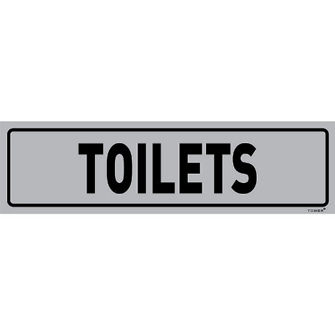 SIGN ALUM TOILET 180X150MM