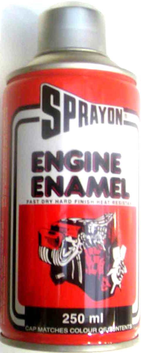 SPRAYON PAINT ENGINE ENAMEL GLOSS BLACK