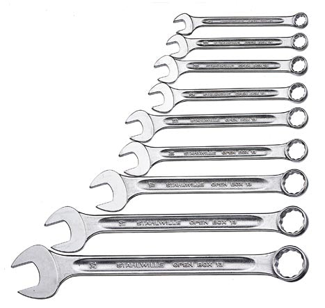SPANNER S/WILLE SET COMB 13/17 6-22MM