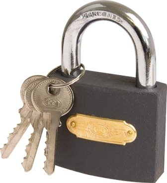 PADLOCK TRI IRON NO364 38MM