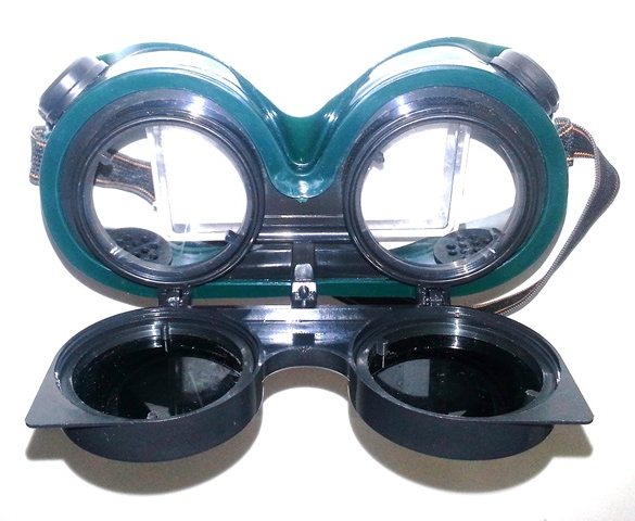 GOGGLE WAN WELDING FLIP FRONT GREEN