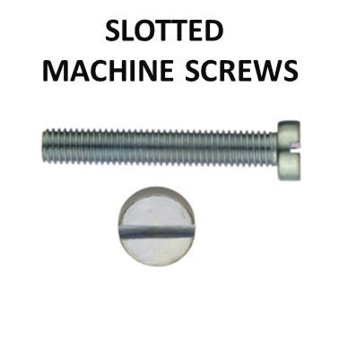 Cheese Head Slotted Machine Screw DIN 84