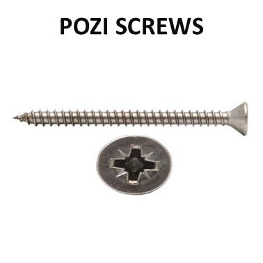 COUNTERSUNK POZI SELF TAPPING SCREW DIN 7982