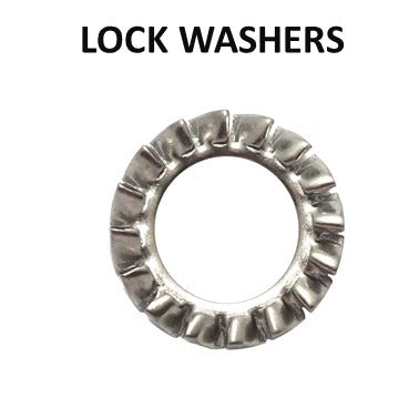 External Star Lock Washer DIN 6798A