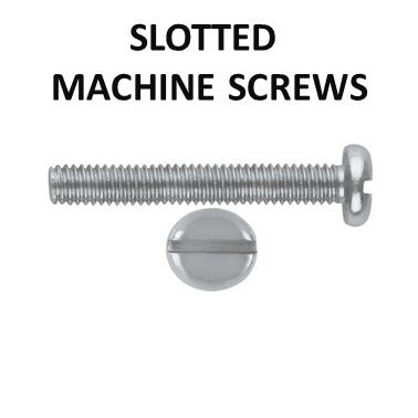 PAN HEAD SLOTTED MACHINE SCREW DIN 85