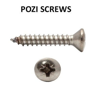 RAISED COUNTERSUNK POZI SELF TAPPING SCREW DIN 7983