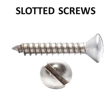 RAISED COUNTERSUNK SLOTTED SELF TAPPING SCREW DIN 7973
