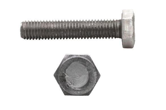 HEXAGON HEAD SET SCREW - PLAIN ( 25Kg Bags), Mild Steel-(Grade 4.6), DIN 558, M10 x 100 mm