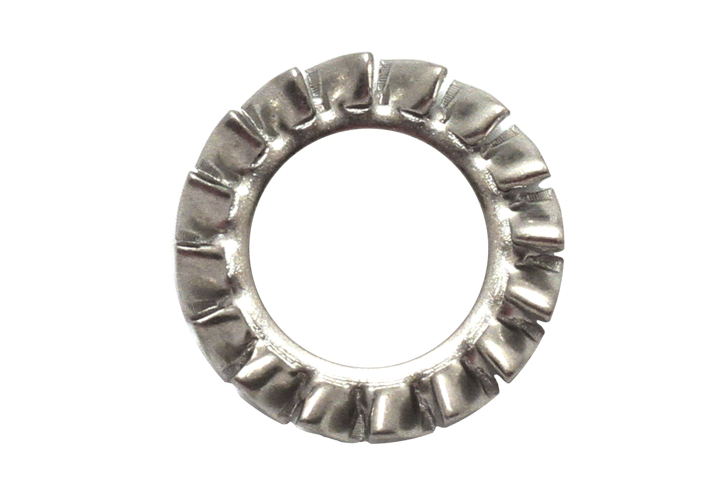 EXTERNAL STAR LOCK WASHERS, DIN 6798, STAINLESS STEEL, GRADE A2, M10