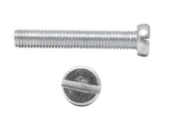 CHEESE HEAD SLOTTED MACHINE SCREW Z / P, MILD STEEL, DIN 84, M3 x 10 mm