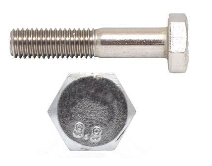 HEXAGON HEAD BOLTS - ZINC PLATED, HI - TENSILE - (Grade 8.8), DIN 931, M10 x 100 mm