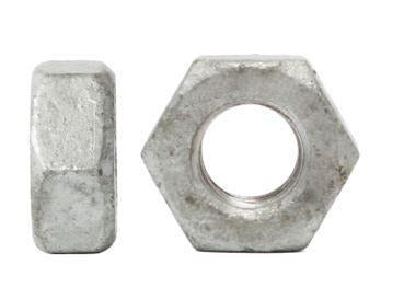 HEXAGON FULL NUTS, 25 KG BAGS, DIN 934, Hi - Tensile Steel, Class 6, Hot Dip Galvanized, M10