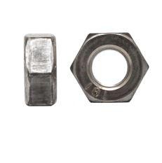 HEXAGON FULL NUTS, BSW, SAE, Hi - Tensile Steel, Grade 5, Plain, 1 in
