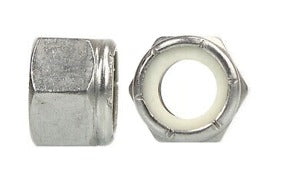 NYLOC SELF LOCKING NUTS, BSF, Steel, Grade 6, Zinc Plated, 1 in