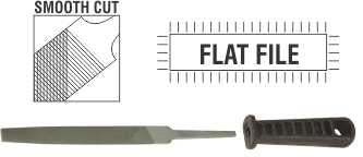 FILE.AFILE FLAT SMOOTH 100MM SLEEVE