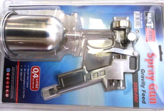 SPRAYGUN MATAIR GRAVITY FEED 1.8MM S990G