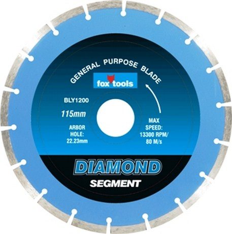 BLADE FOX DIAM SEG CONCRETE 115MM