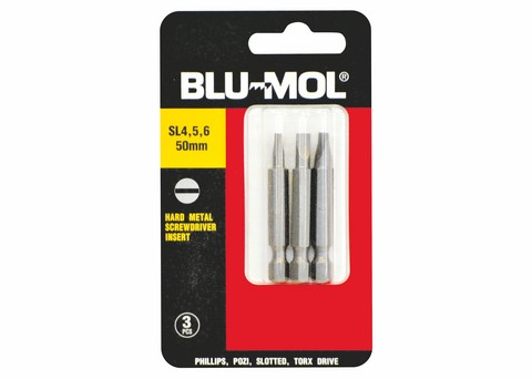 BLU-MOL S/DRIVER BIT SL4 5 6X50MM