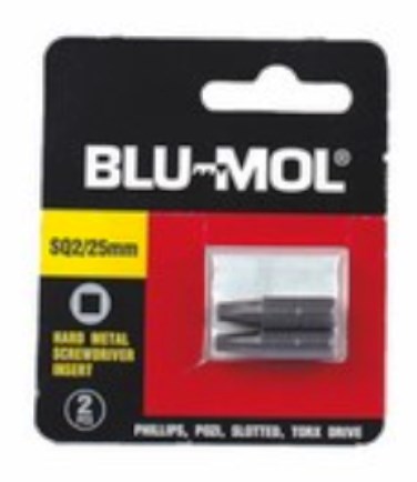 BLU-MOL SQUARE PWR BIT NO.2X25MM