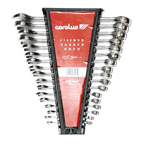 CAROLUS SPANNER SET 17PCE (6-22MM)