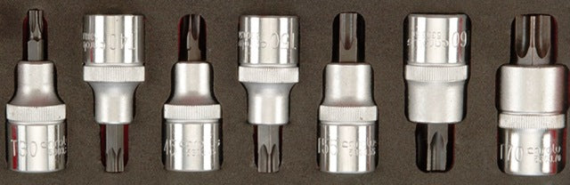 Carolus Socket Torx Set 1/2" 7PCE